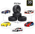 4Pcs 12mm Hex RC Wheels Tires, Height 2.99 inch (76mm) for 1/10 On Road and 1/14 1/16 1/18 Scale Models