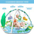 ZFDEBY 8-in-1 Tummy 0-3-6-9-12 Baby Gym Play Mat, Time Mat & Activity Gym Mat Ball Pit with Detachable Toys, Washable