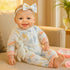 18 inch 3+ SCOM Baby Doll Girl, Realistic Soft Body Baby Doll Real Life Cute Baby with Accessories for Year Old