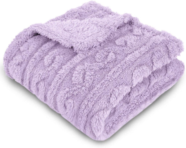HOMRITAR Baby Blanket for Girls Toddlers 3D Fleece Fluffy Fuzzy Blankets for