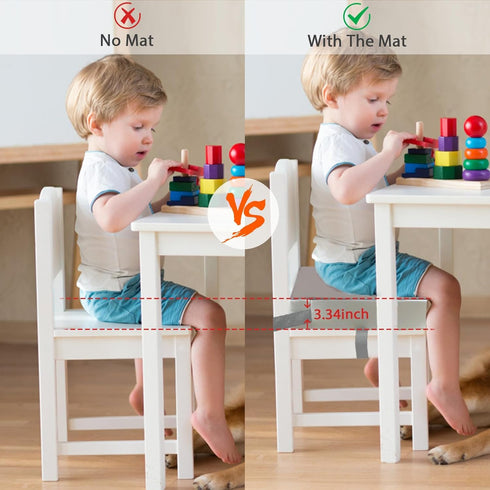 KAGIWEI Booster Seat for Table - PU Waterproof Strong Support Toddler Booster Seat for Dining Table, Portable Booster