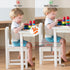 KAGIWEI Booster Seat for Table - PU Waterproof Strong Support Toddler Booster Seat for Dining Table, Portable Booster