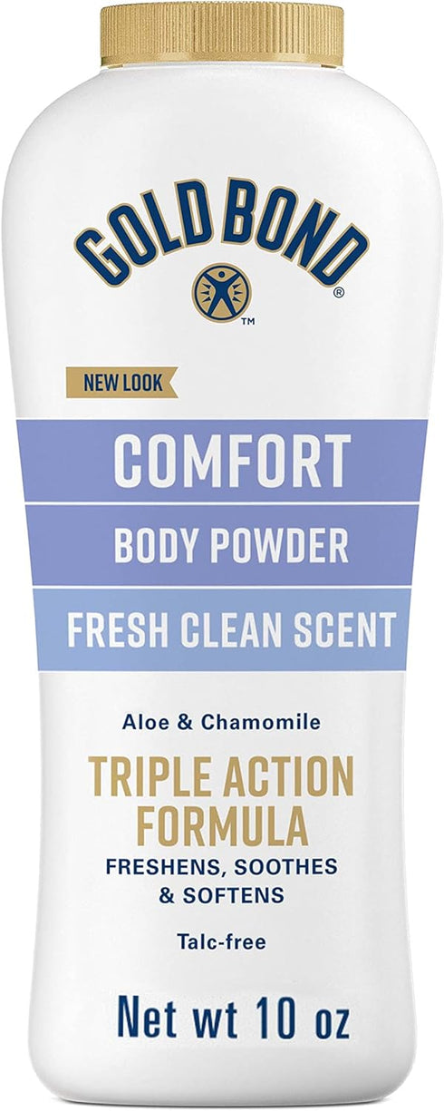 Gold Bond Comfort Body Powder for Men and Women, 10 oz., Talc-Free,