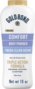 Gold Bond Comfort Body Powder for Men and Women, 10 oz., Talc-Free,
