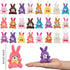 24 Pcs Filled Easter Eggs with Plush Bunny,Colorful Easter Eggs Prefilled with Plush Bunnies,Plush Animals Stuffed Toy