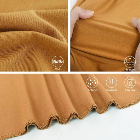Newborn Swaddle Blanket with Hat Set - Hospital Receiving Blankets for Girls Boys (Copper, 35"*35")
