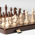 15" Set, 3" 2 Set A&A Magnetic Wooden Chess Handmade King Height Staunton Chess Pieces with Extra Queens, Folding