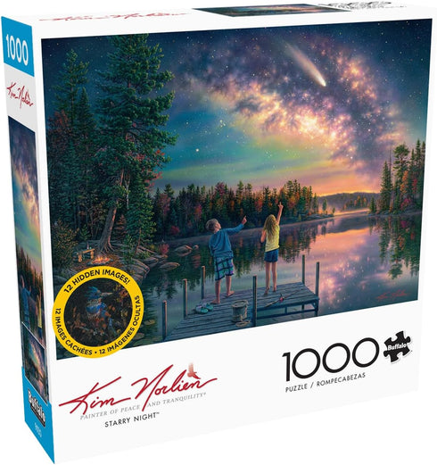 Buffalo Games - Kim Norlien - Starry Night - 1000 Piece Jigsaw Puzzle for Adults - 26.75 x 19.75