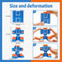 26 3-5, Pieces Alphabet Robots for Kids Alphabet Learning Toys, Alphabots Transform Letters for Educational ABC