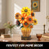 Set 12+, 1180PCS PLAXSOON Sunflower Building with Lights Vase Base, Flowers Botanical Collection Building Block