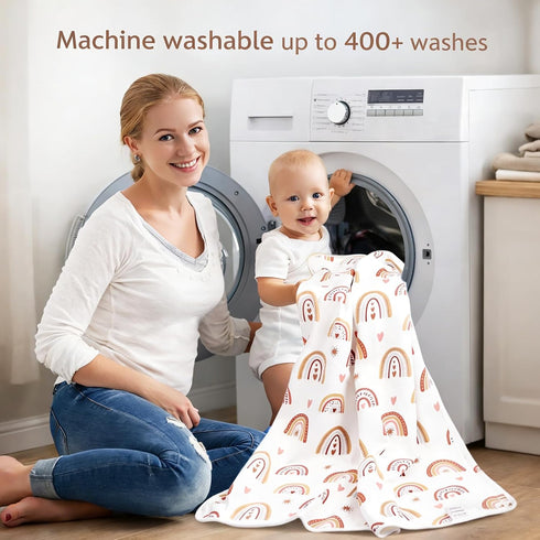 31"x40" ROCCED Baby Bed Pad Waterproof Washable Reusable Large Toddler Mattress Protector Incontinence Pads Sheet Cover