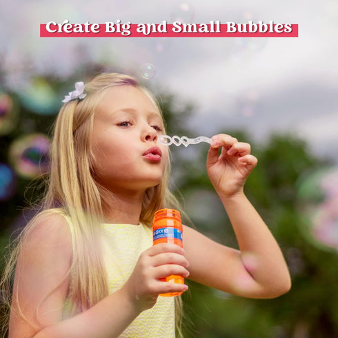 JOYIN 36 Pcs Bubble Bottles with Wand Assortment - 4oz Blow Bubbles Solution, Party Favor Set
