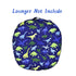 Dinosaur Lounger Cover, Blue, Breathable & Reusable Slipcover for Newborn, Snugly Fit Baby Infant