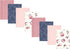 Hudson Baby Cotton Poly Flannel Burp Cloths Multipack, Dusty Rose Floral 8-Pack,
