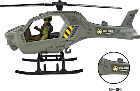 3-7,Military Set KAIM Army Toys for Boys Age Toy with Lights & Sounds, Army Men Toy Soldiers Action Figures,Military