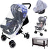 South to East Mosquito Net for Stroller, Portable Baby Bug Netting with Storage Bag, Breathable for Travel (White)