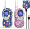 Qniglo Kids Walkie Talkies 2 Pack, Rechargeable Long Range Radios for Kids/Adults, Outdoor Camping Game Gifts