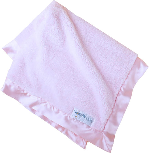 GooseWaddle Luxury Silky Smooth, Satin Trimmed Baby Blanket, 100% Polyester Machine Washable