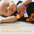 CulinaCraft 3-12 Halloween Baby Teething Toys, Pumpkin & Ghost Silicone Teether for Months, Textured Sensory Chewing
