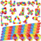 15 Pack Mini Fidget Snake Cube Puzzle Toys - Party Favors & Goodie Bag Fillers for Kids & Teens in Rainbow Colors