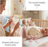 Josojoou Hello World Newborn Announcement Sign, Wooden Baby Photo Prop with Stand & Marker - Rustic Pink Ribbon