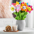 ZJoey 10 12.6 Inch 2026 Wife(10 Pcs Plush Sunflower Flower Stuffed Bendable Stems Plush Bouquet Toy Soft Rose Flower