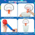 Meooeck 19 Pieces Trash Can Basketball Set - Clip on Hoop with Backboard & Mini Basketballs for Home