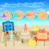 Collapsible Sand Toys - 9pcs Sand Castle Building Kit: Foldable Buckets, Shovels, Molds & Mesh Bag for Kids 3-12
