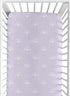 Sweet Jojo Designs Fitted Baby Crib Sheets (Purple and White Boho Rainbow)