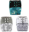 Sigzagor 3 AIll in One Cloth Diapers Nappies for Night AIO Sewn in