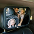 Large Shatterproof Baby Car Mirror - Safety Rear Facing Infant Car Seat Mirror, Fully Assembled Black