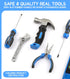 18-Piece Set 8+ URASISTO Kids Tool with Tool Storage Bag, Junior Real Hand Tool Kit for Boys & Girls, Children Learning