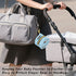 YETTASBIN Cartoon Sea Otters Portable Pacifier Holder Case with Metal Hook Buckle & Zipper for Diaper Bag and Stroller