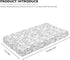 Winpema 28"x52" Doodle Cute Foxs Fitted Crib Sheet Fox Baby Crib Sheet Fit Standard Crib and Toddler Mattress,Crib
