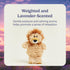 warmies Junior Microwavable & Weighted Stuffed Animals, Lion - Heated Stuffed Animal Plushie for Warmth & Comfort