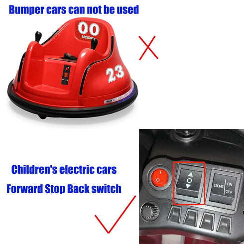 2 Pcs 6V 12volt 24V Compatible Forward Stop Back Shift Switch Accessories for Kids Electric Car Replacement Parts