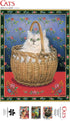 Buffalo Games - Ivory Cats - Bengy in a Basket - 750 Piece Jigsaw Puzzle for Adults - Finished Size 24.00 x 18.00