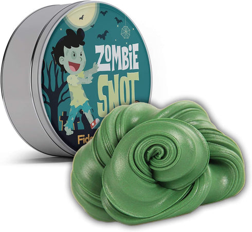 Zombie Snot Fidget Putty - Stress Relief Novelty Gags for Kids, Halloween Stocking Stuffers, Pearl Green Therapy Putty
