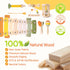 Set 18+ 7PCS Wooden Musical Instruments for Toddlers Months - Montessori Educational Learning Toys with Xylophone