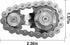Osteczz Bike Chain Gear Fidget Spinner, Metal Sprocket Chain Fidget Toy Stress Anxiety Relief Fidget Toy Finger