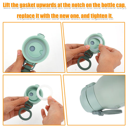 Fukaisu 6pcs Momcozy 17oz/500ml Seal Rings for Bottle Warmer, BPA-Free Silicone Bottle Replacement Gasket for Portable