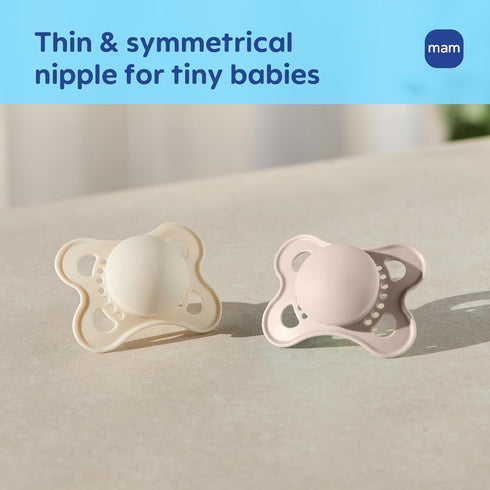 0-6 4 Count, MAM Original Matte Baby Pacifiers Months, Binky for Newborn Babies, BPA-Free Skin Soft Silicone Nipple