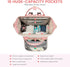 Backpack, Backpack LOVEVOOK Diaper Bag Baby Bag with Changing Station, Large Diaper for Moms Dads, Waterproof Leather