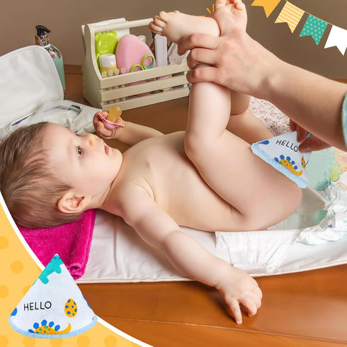 10 Timgle Pcs Coral Velvet Pee Covers Baby Boy, Strong Water Absorption Pee Shield for Baby Boy, Reusable Diaper