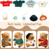 10 Set 9 10.2inch Pcs Capybara Plush with Clothes Capybara Stuffed Animal with Clothes and Accessories Dress Up Plush