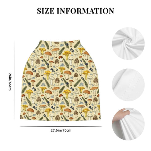Broiteid Mushroom Baby Car Seat Canopy Cover Baby Stuff, Nursing Breastfeeding Covers Infant Carseat Cover for Boys