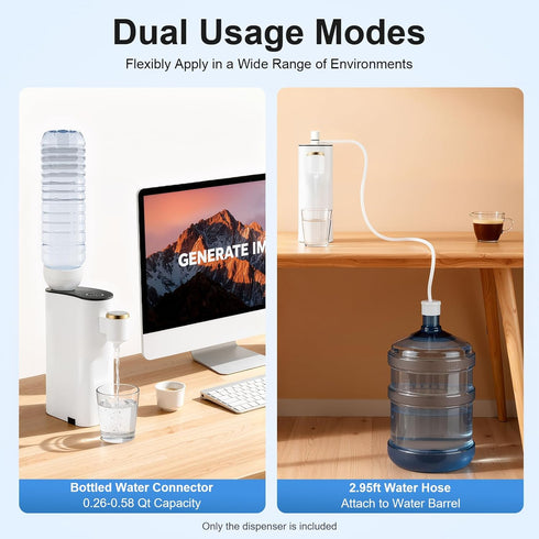 XEJMEOO 1500W 5 Bottle Warmer, Instant Baby Bottle Warmers with LED Display Screen Mineral/Bottled Water Dispenser