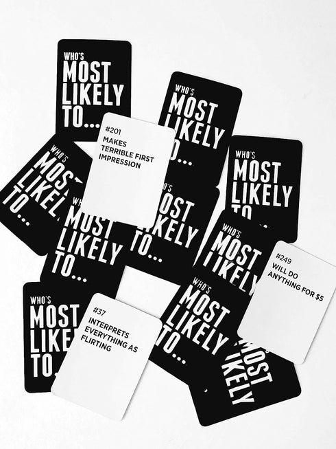 DSS Games Who's Most Likely to... Kinda Clean Family Edition, A Fun Party Game.