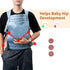 7-35 lbs Backpack NEST BLANCHE Baby Carrier for Newborn to Toddler, Weight Capacity, Ergonomic Design, Front and Back