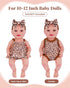 13Pcs 10-12 inch Set BABESIDE Baby Doll Clothes and Accessories for Dolls, Baby Doll Feeding and Care with Carry Bag